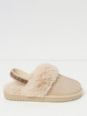 Kaia Natural Strap Slipper