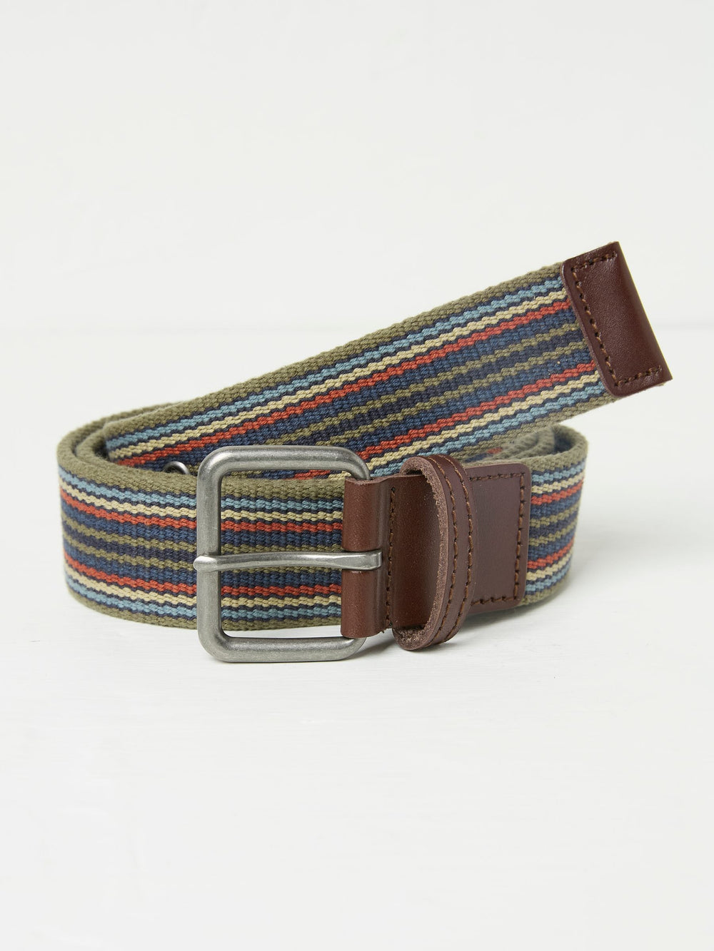 Khaki Green Rune Webbing Belt