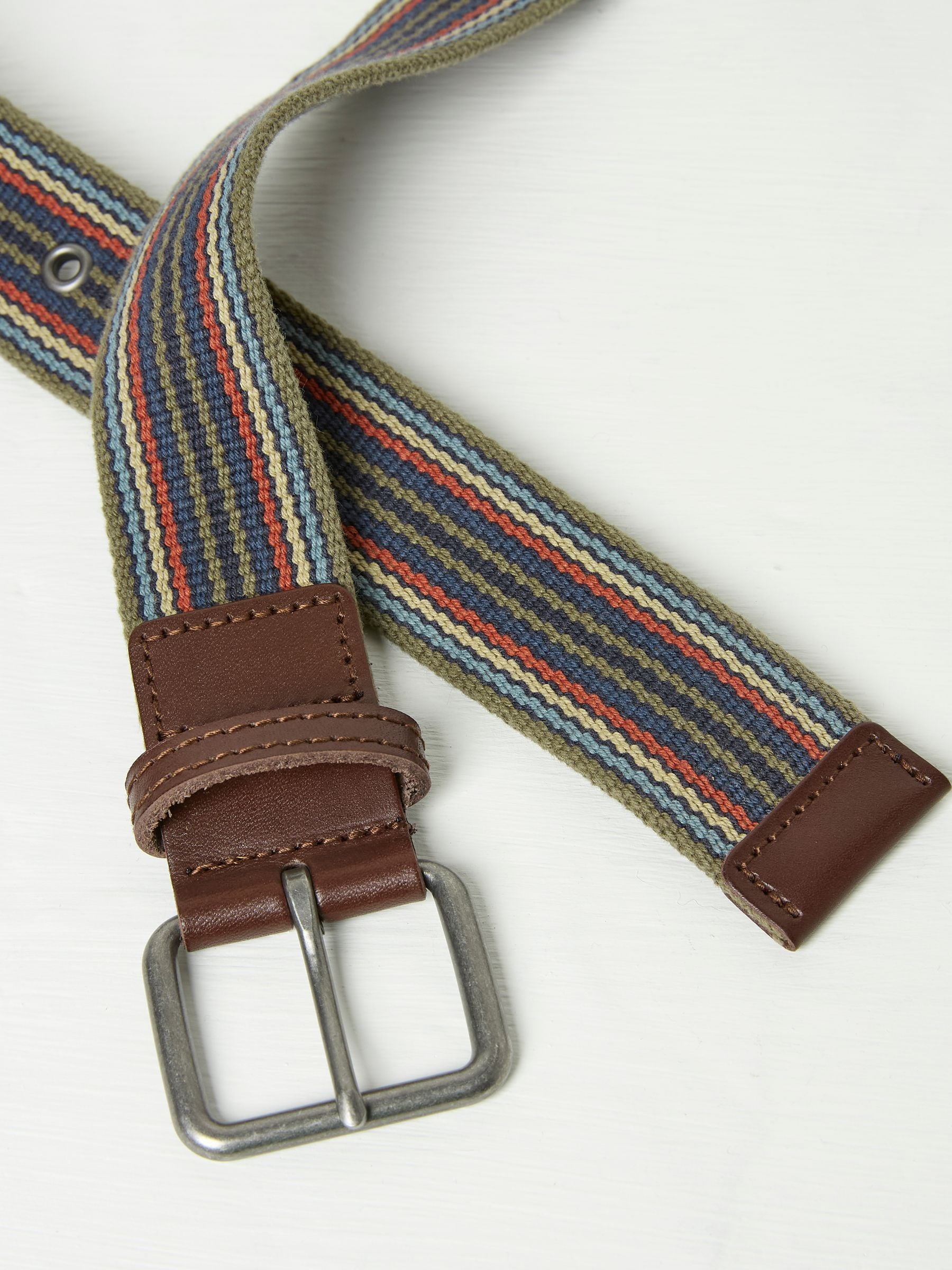 Khaki Green Rune Webbing Belt
