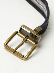 Washed Black Reversible Webbing Belt