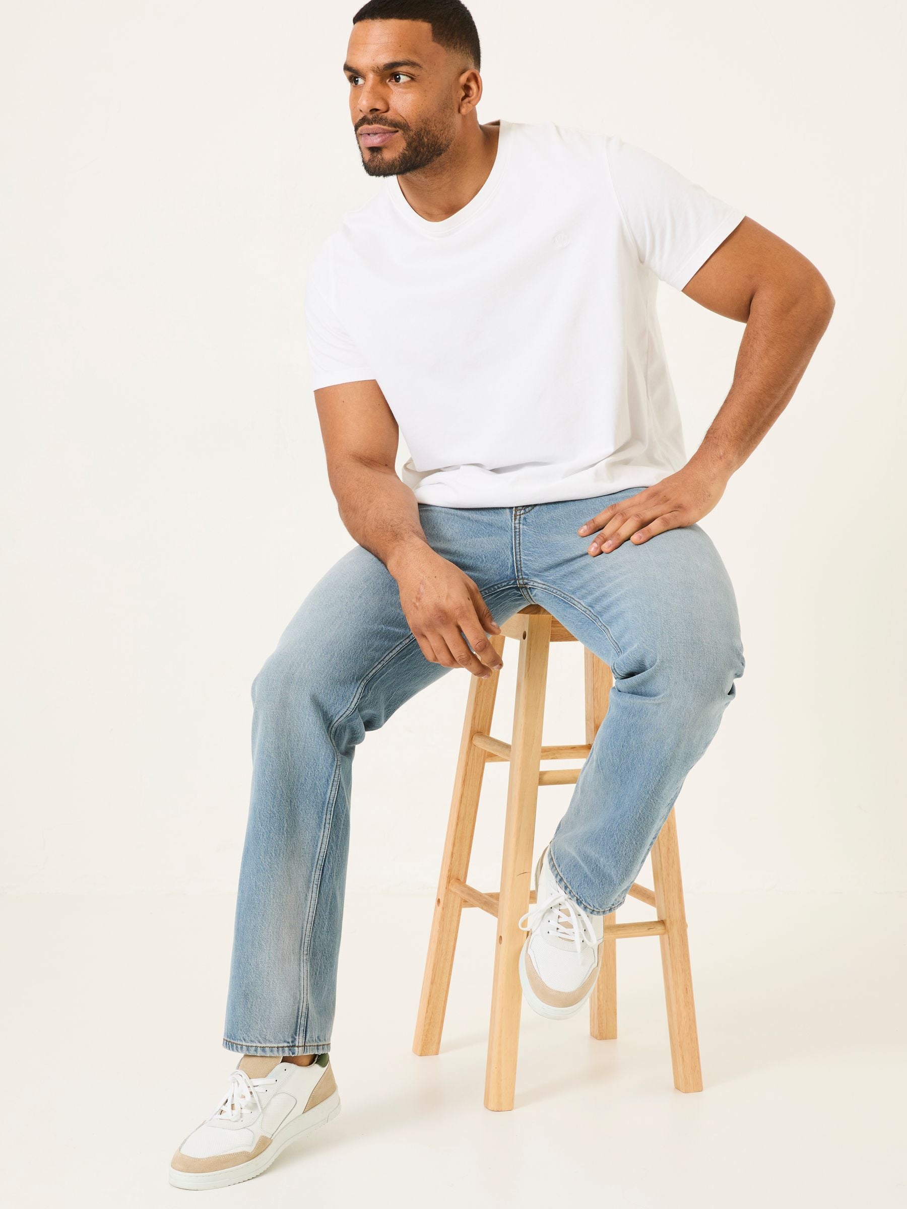 Light Vintage Blue Straight Fit Jeans