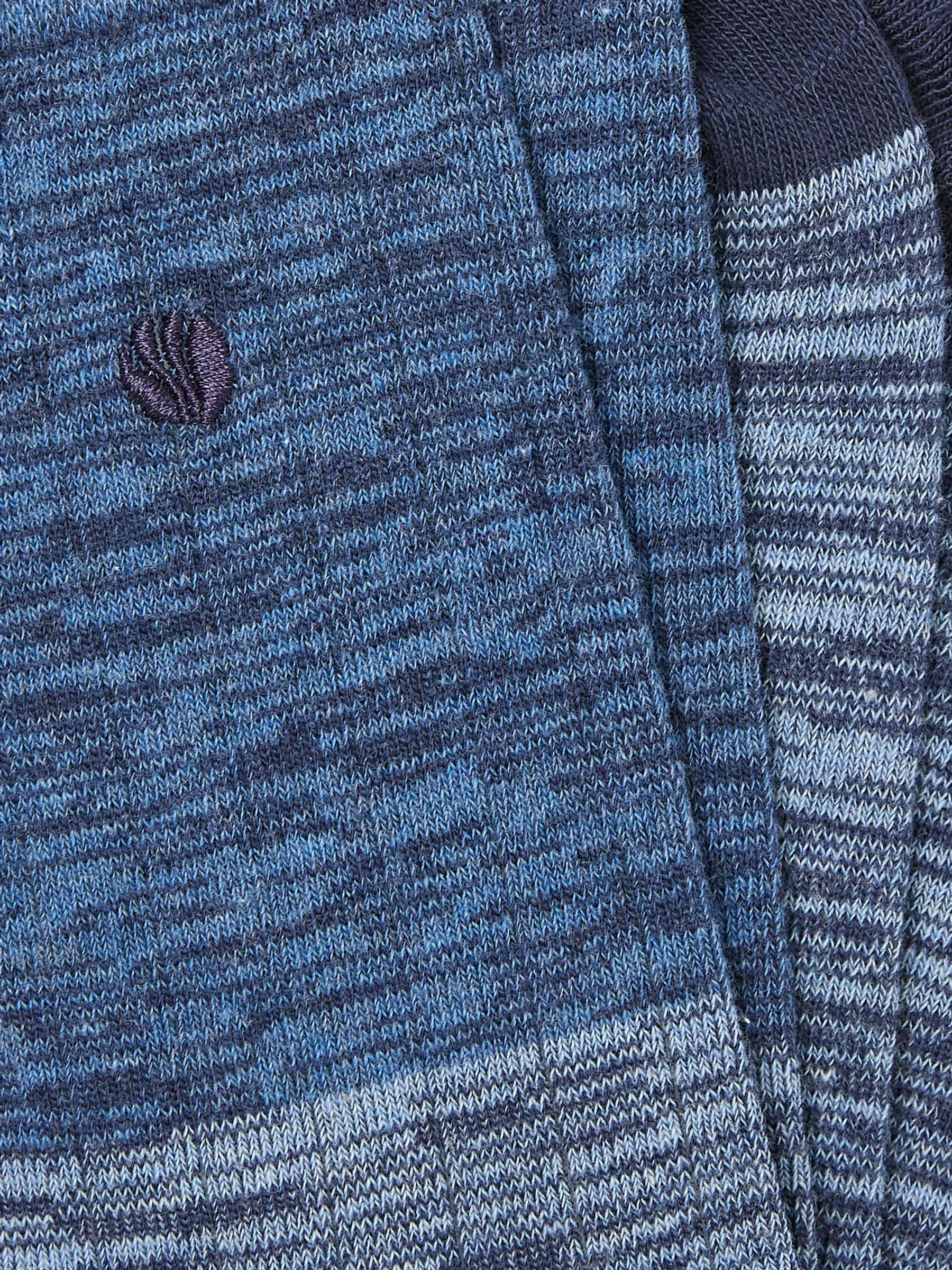 Blue Textured Socks