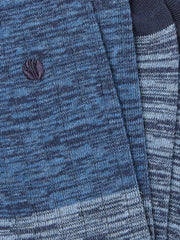 Blue Textured Socks