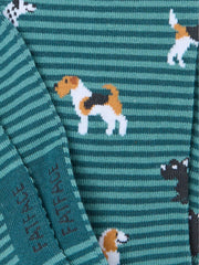 Teal Blue Dogs Men's Socks