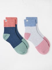 Multi Colour 2 Pack Welly Socks