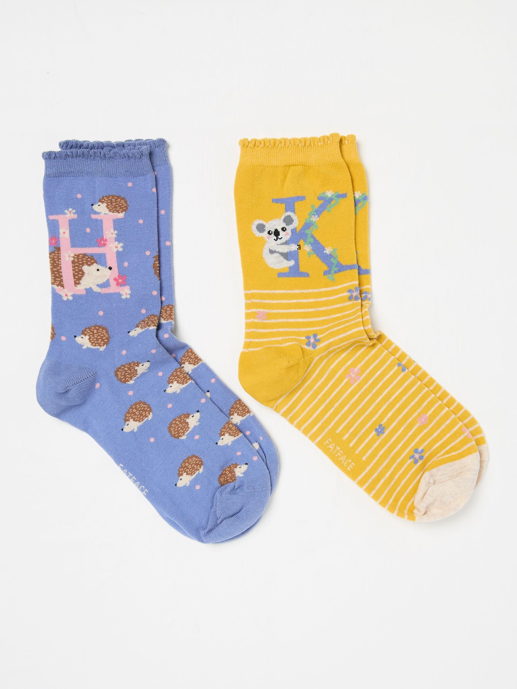 Multicolour Alphabet Socks