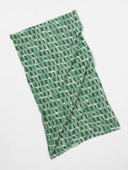 Green Geometric Print Multi Use Snood