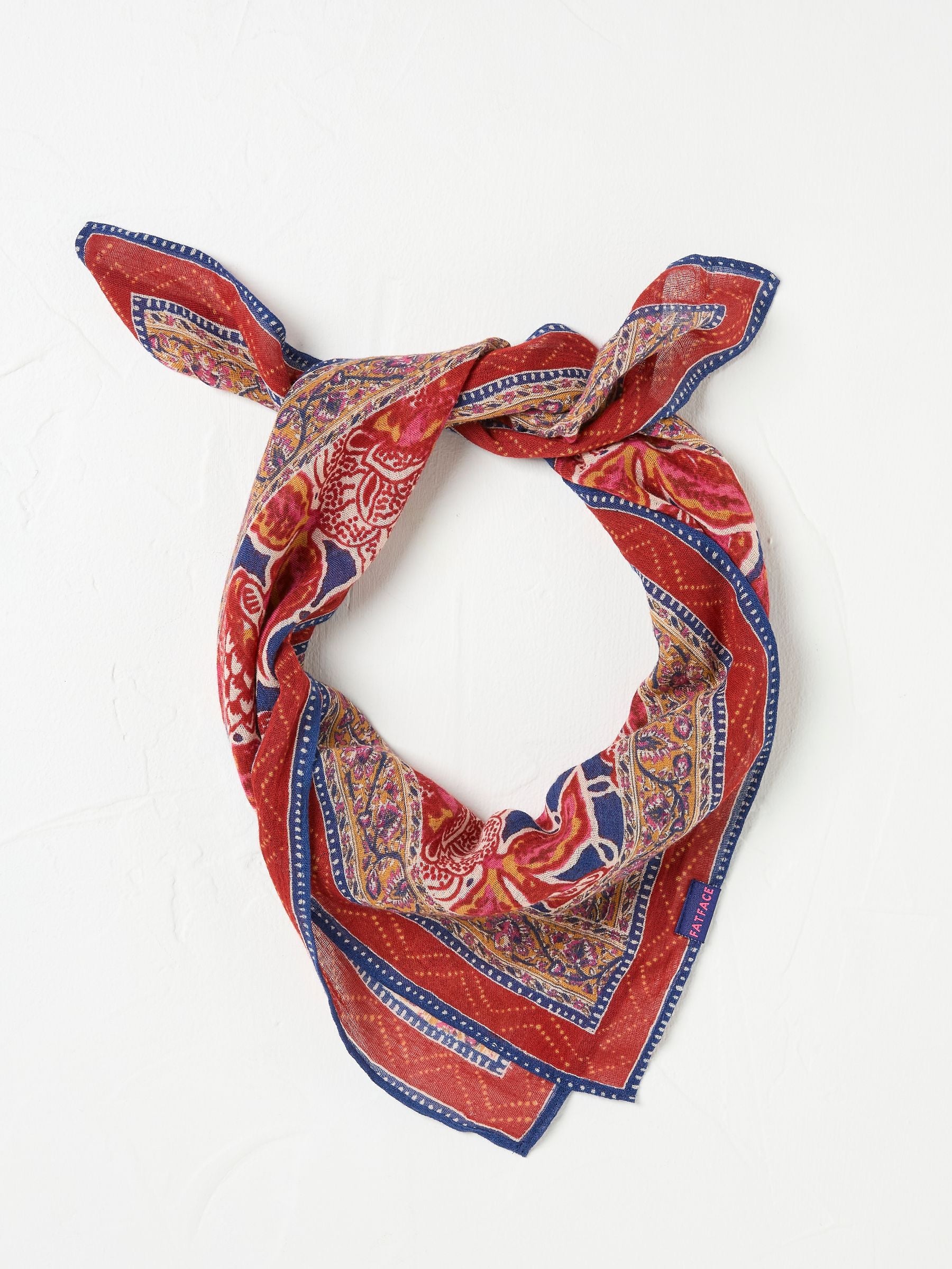 Blue Utopia Printed Hair Scarf