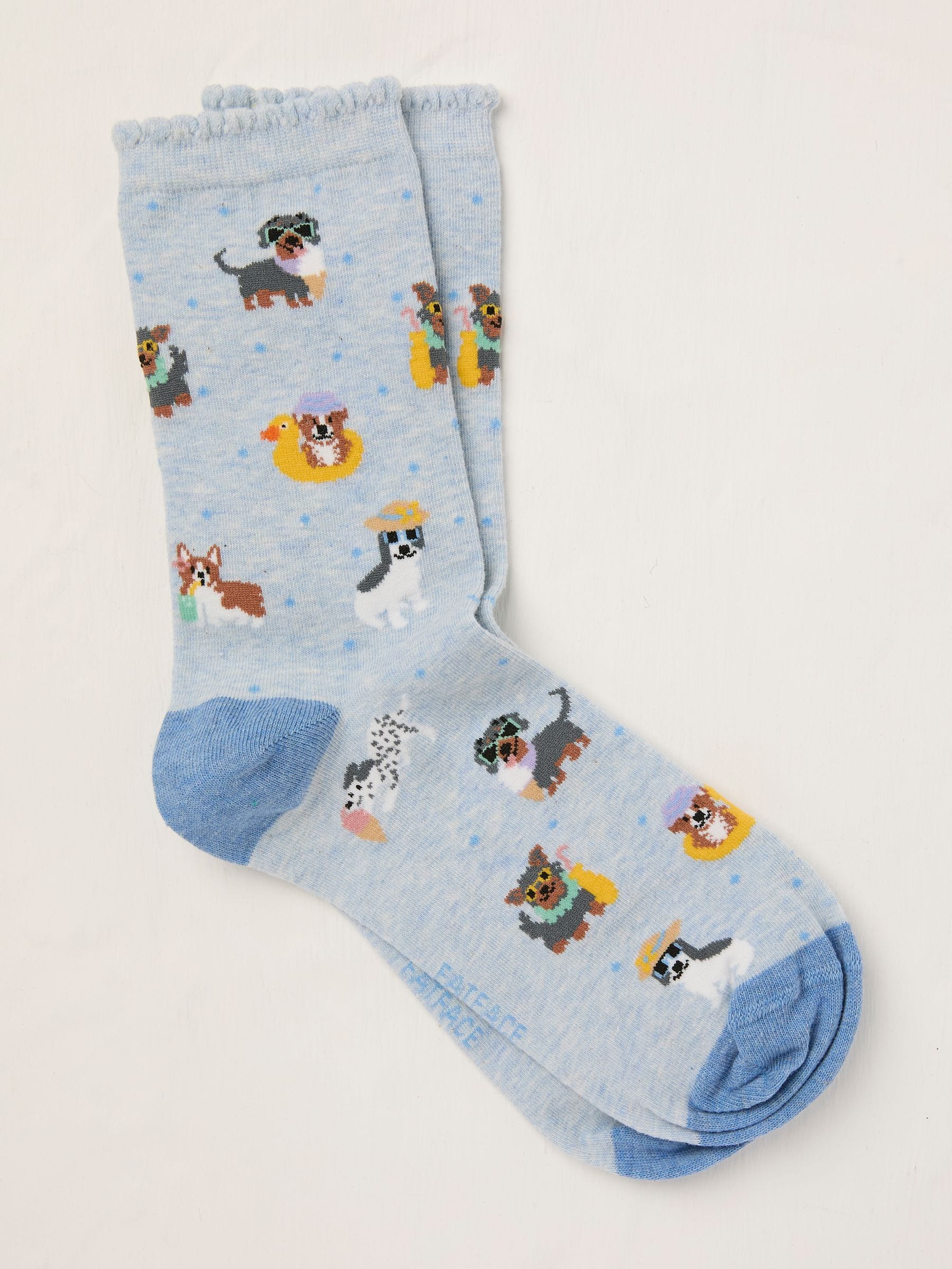 Blue Dog Socks