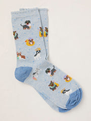 Blue Dog Socks