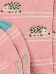 Pink Hedgehog Socks