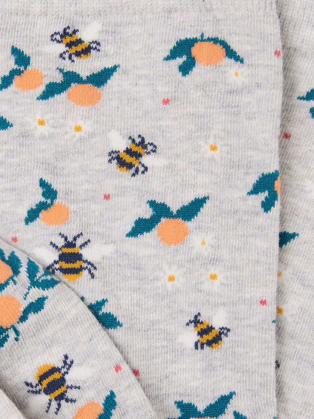 Grey Bee Socks