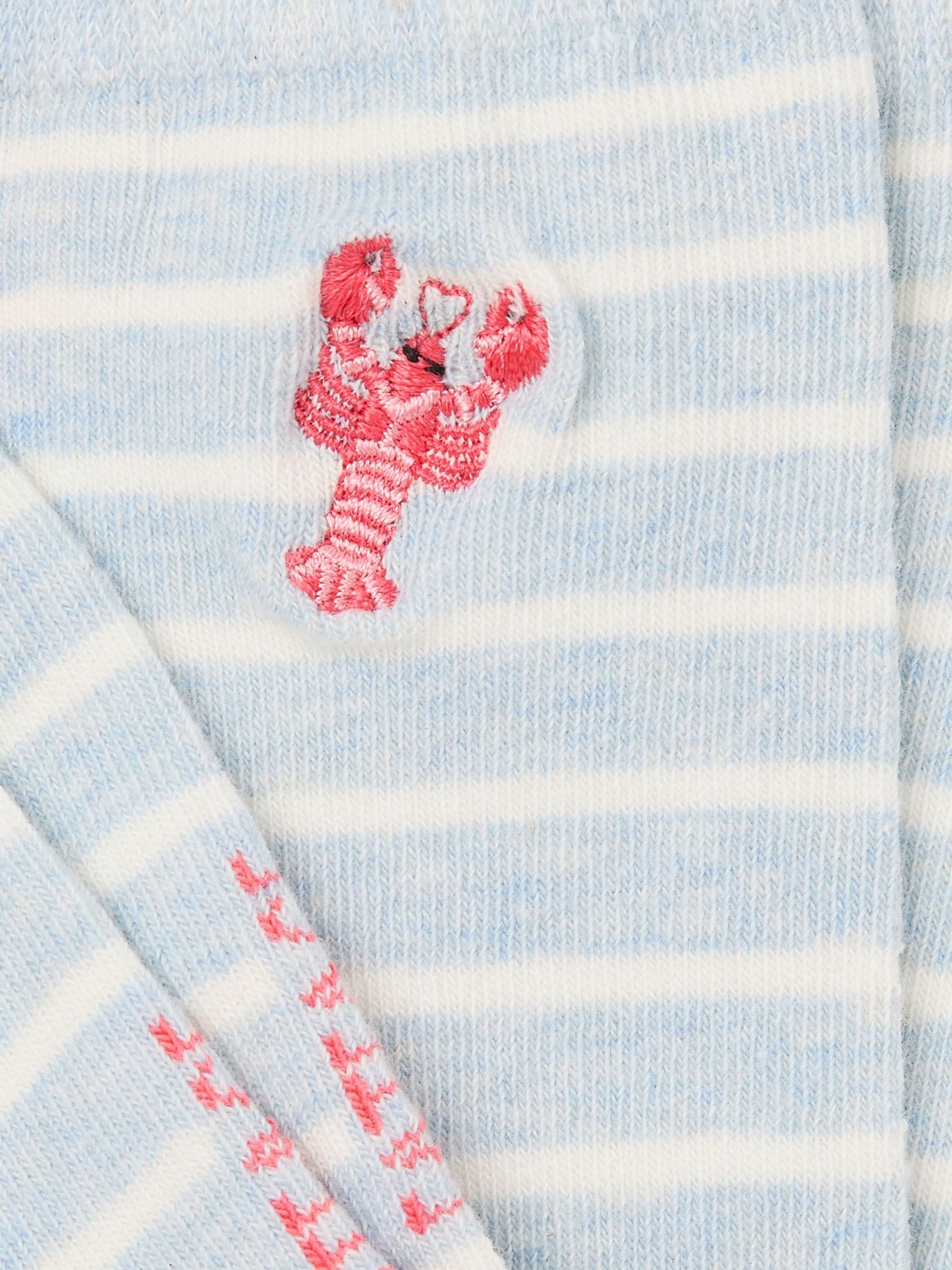 Light Blue Lobster Socks