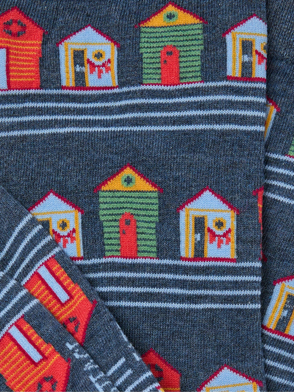 Blue Beach Hut Socks