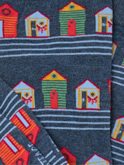 Blue Beach Hut Socks