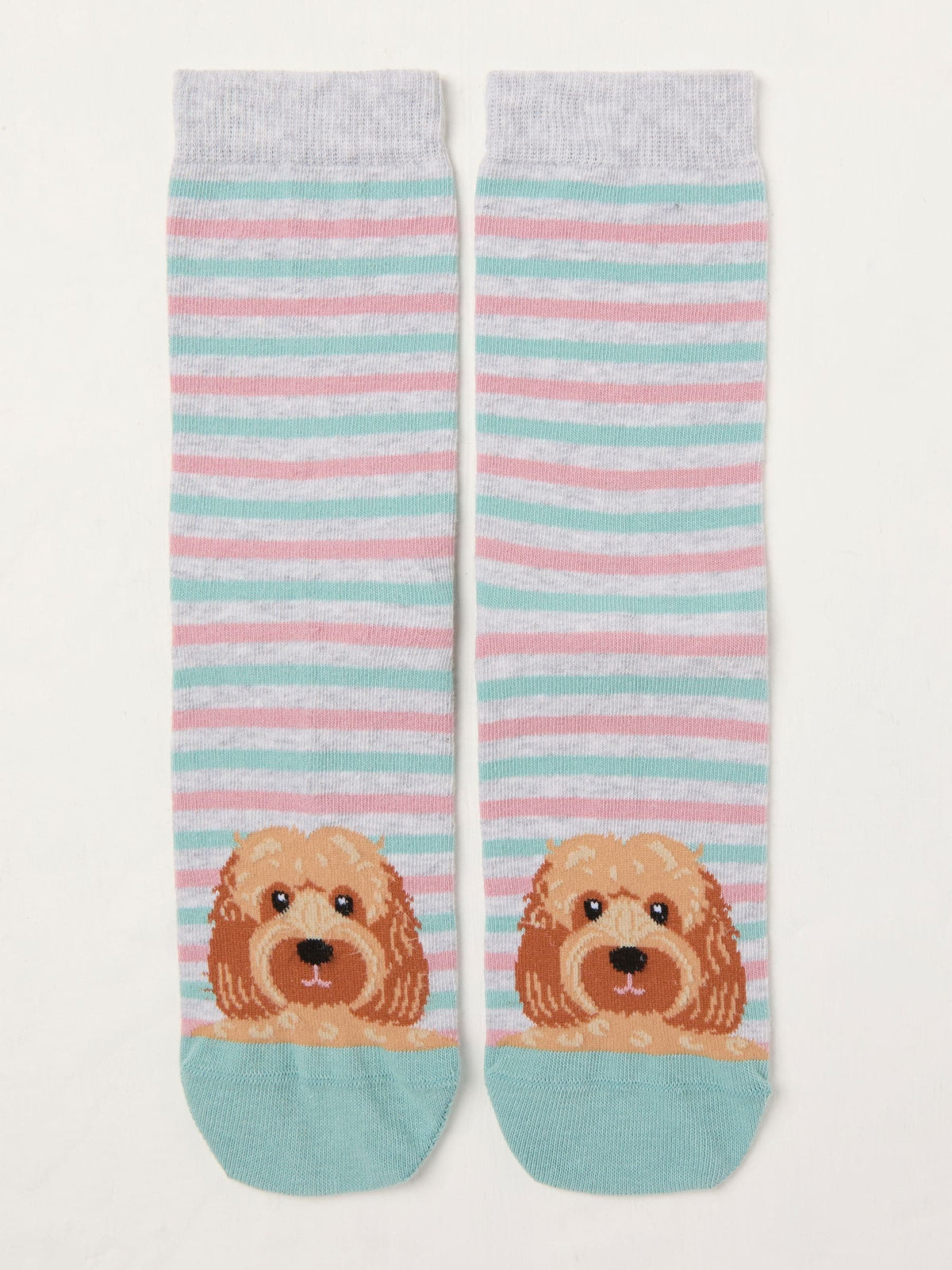 Grey Dog Toe Socks