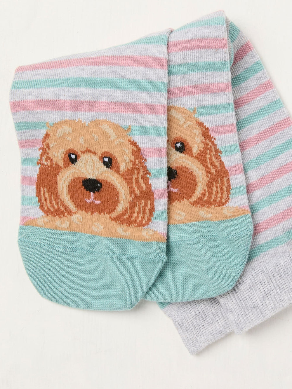 Grey Dog Toe Socks