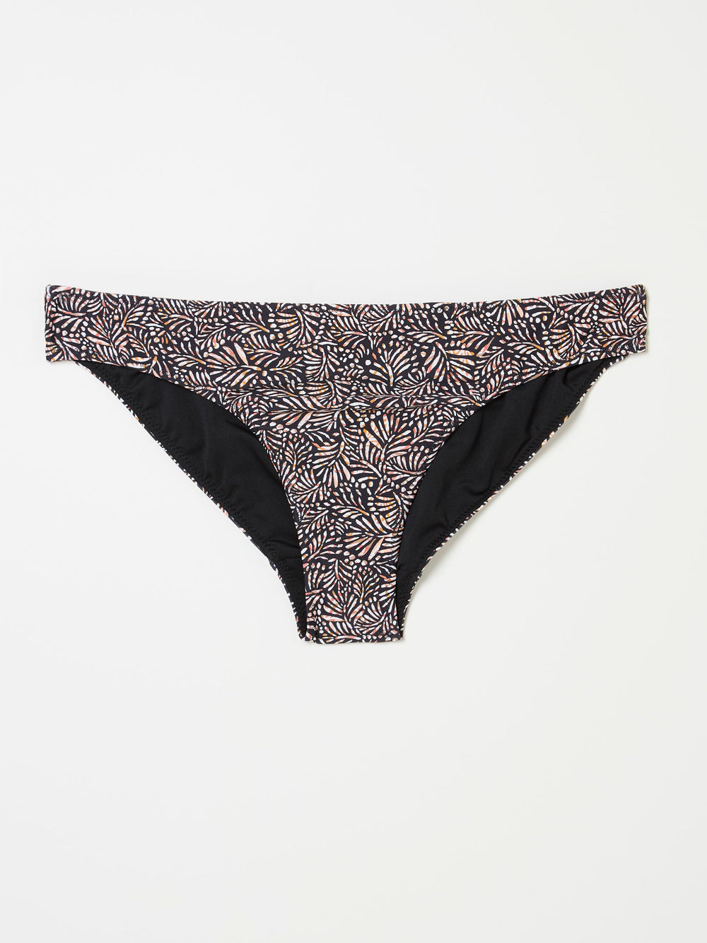 Mila Black Leaf Dot Bikini Bottoms