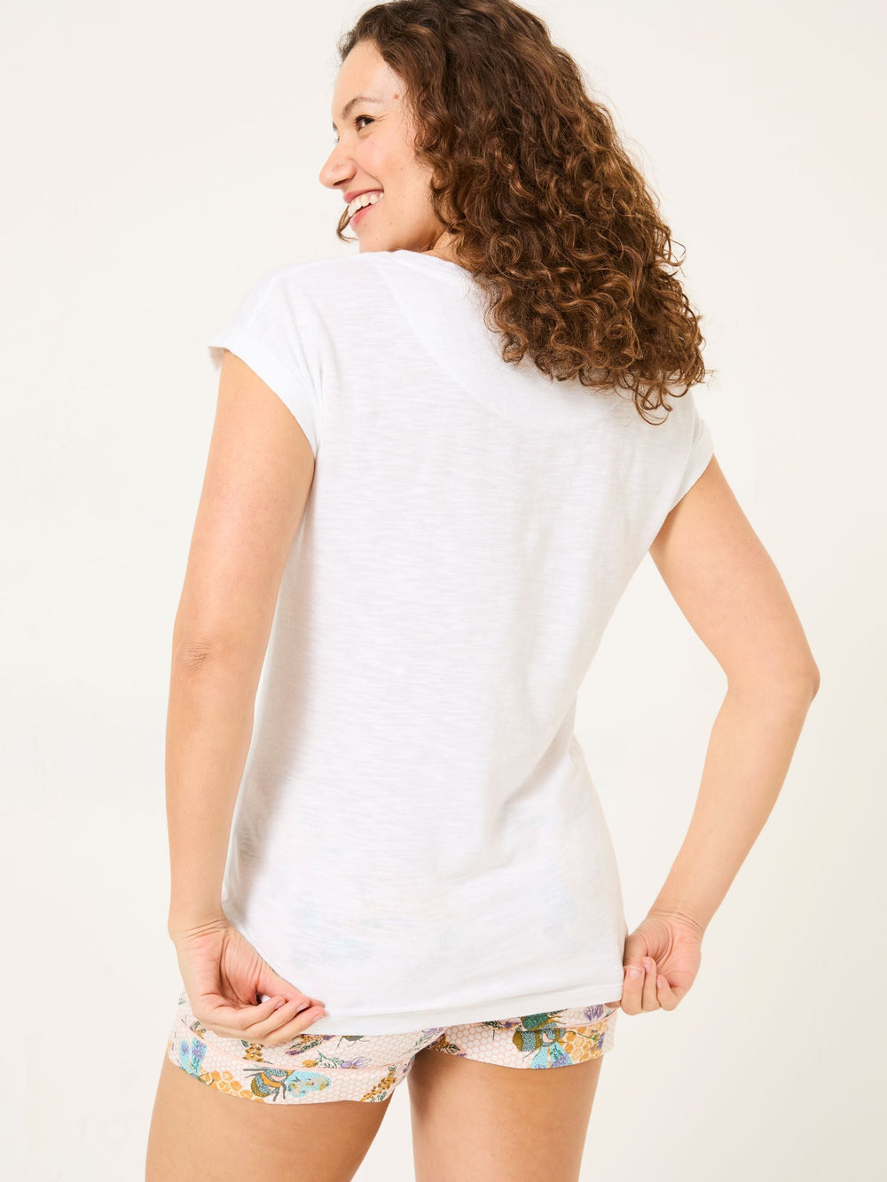 Ivory Betty Bee 100% Cotton Pyjama Top