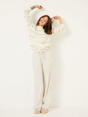 Lola Natural Stripe Pyjama Bottoms
