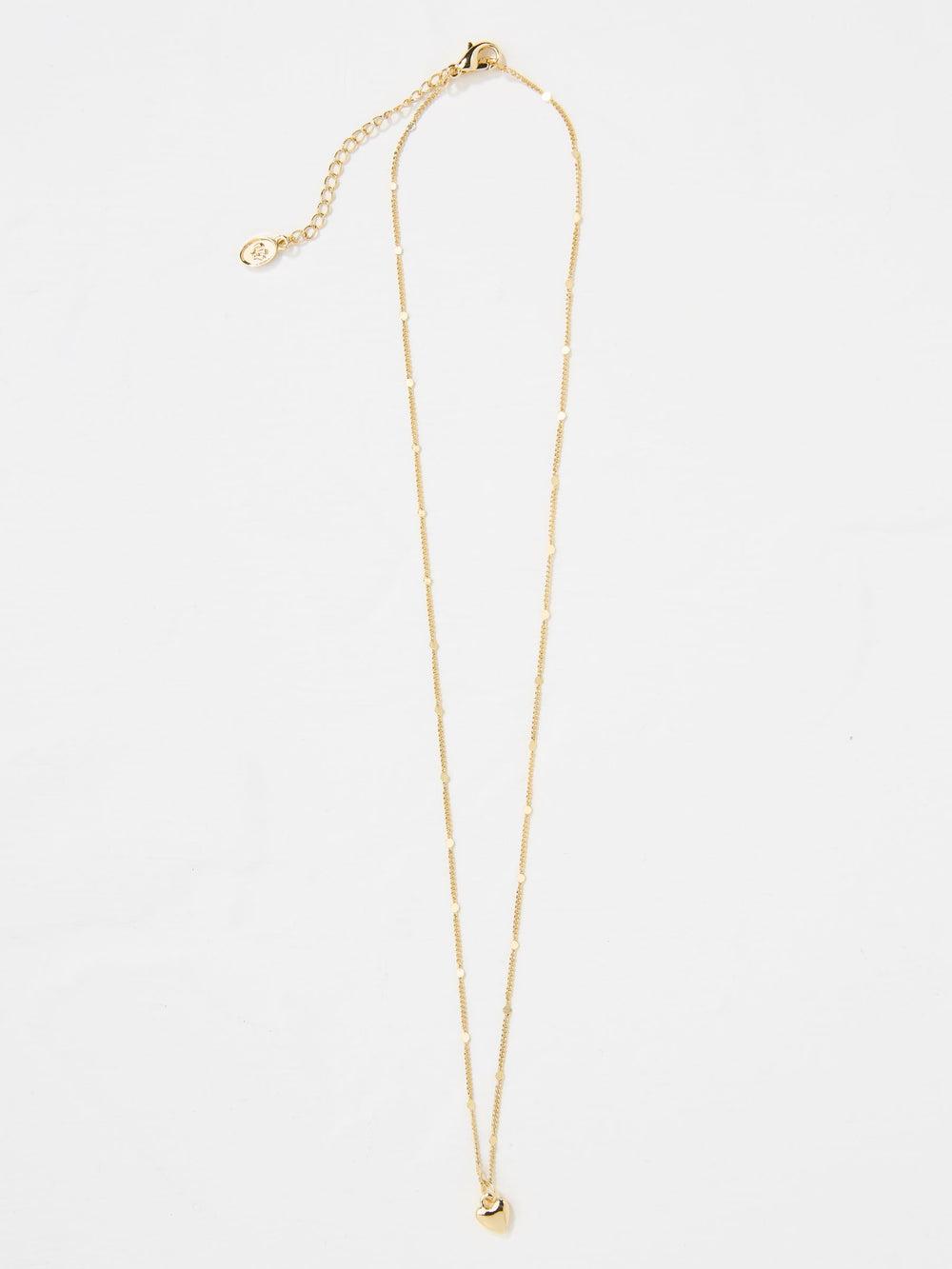 Gold Tone Heart Pendant Necklace