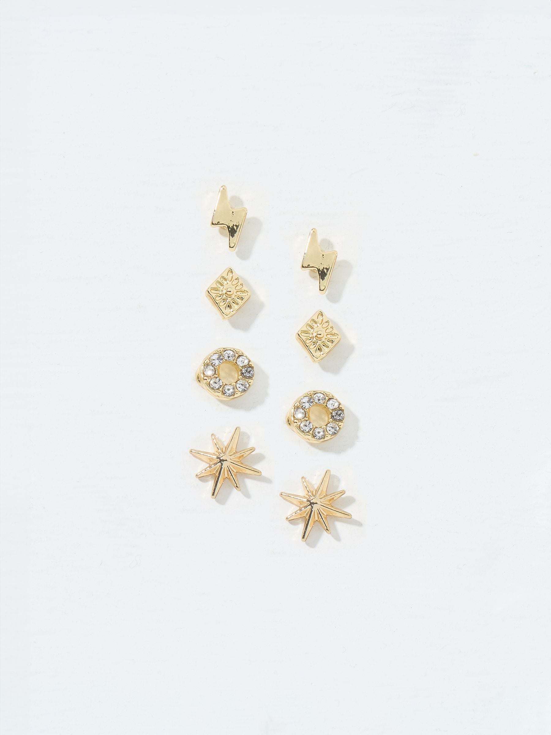 Gold Tone Star Studs
