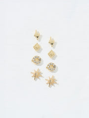 Gold Tone Star Studs