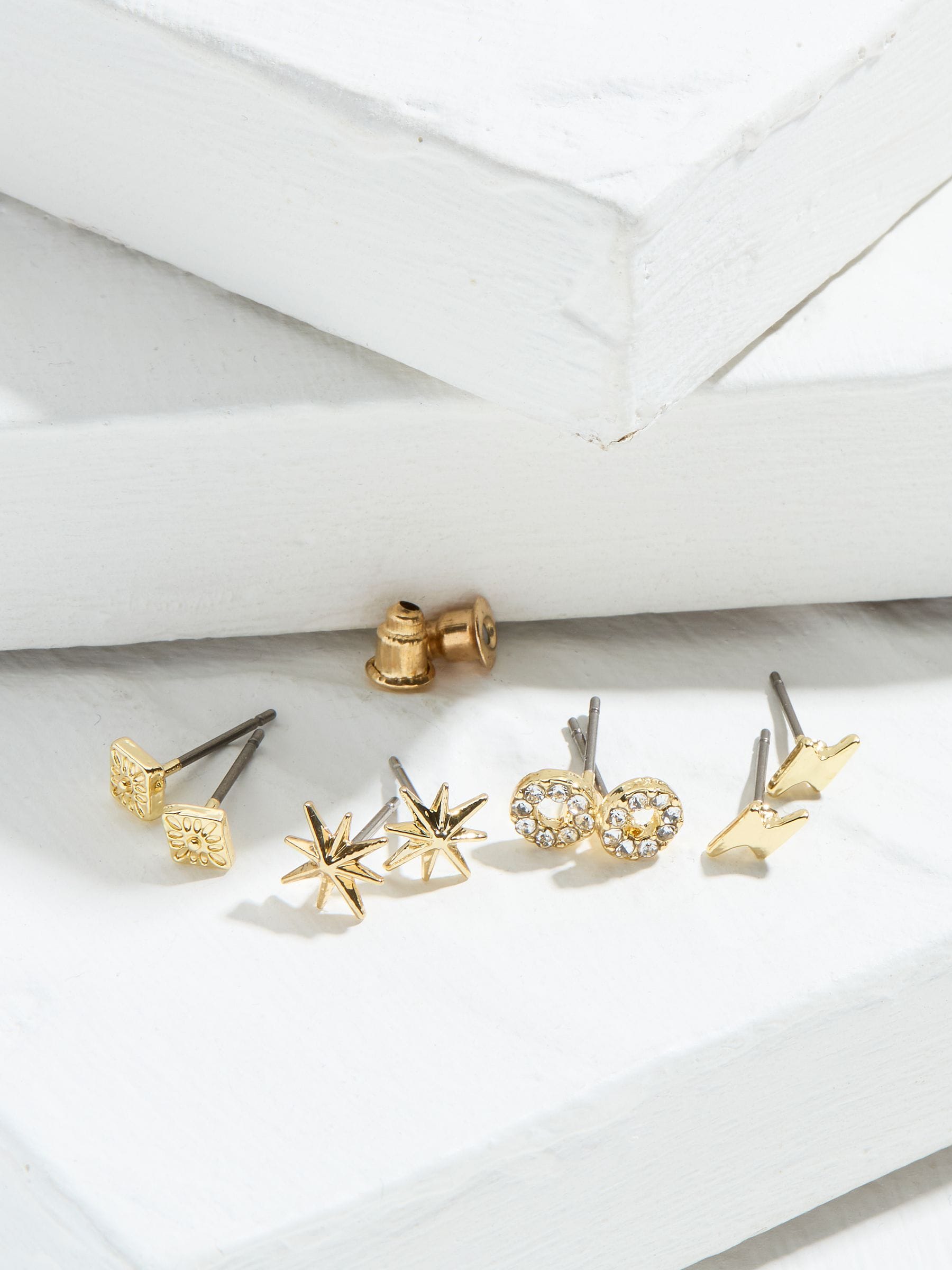 Gold Tone Star Studs