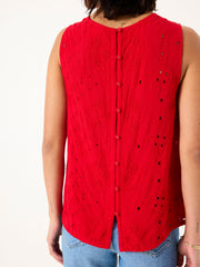 Bright Red Etta Cami
