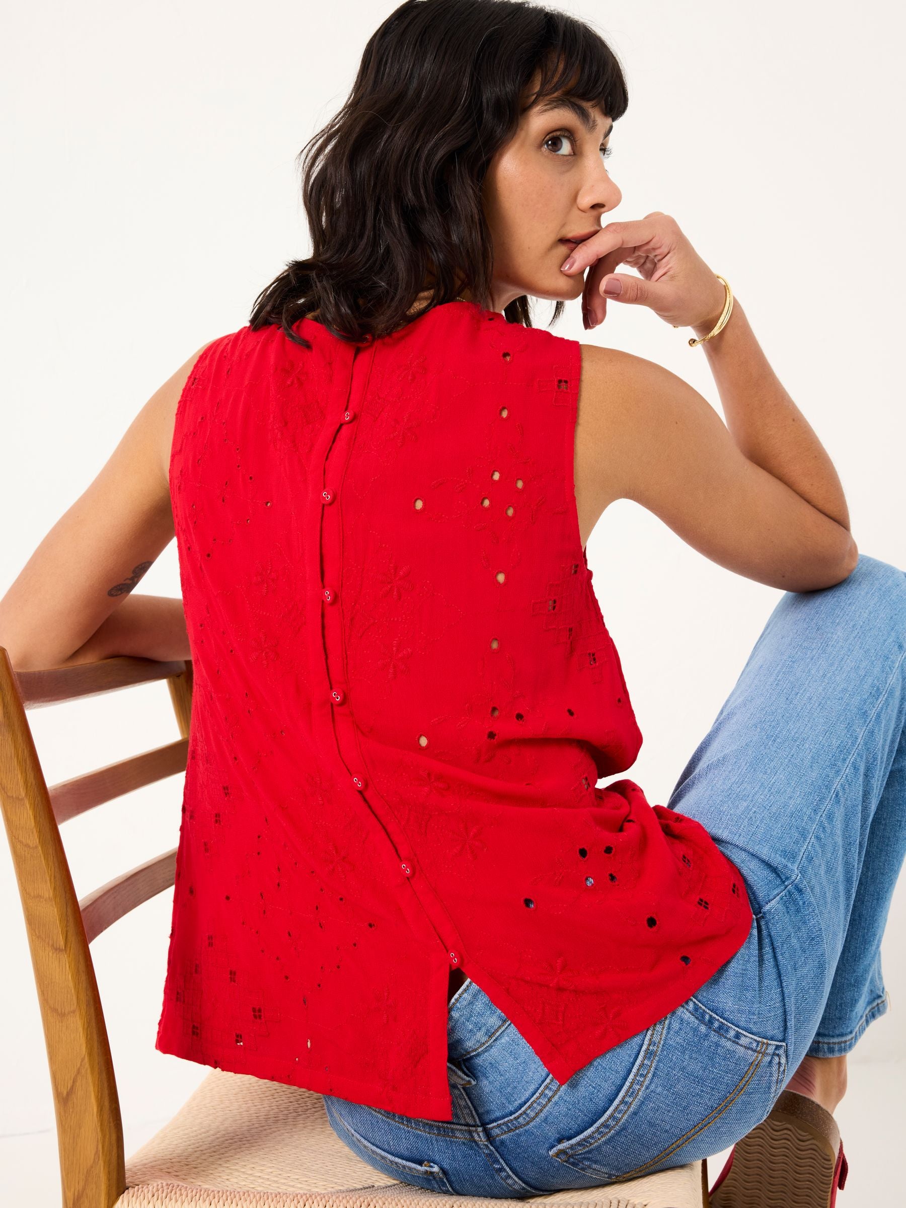 Bright Red Etta Cami
