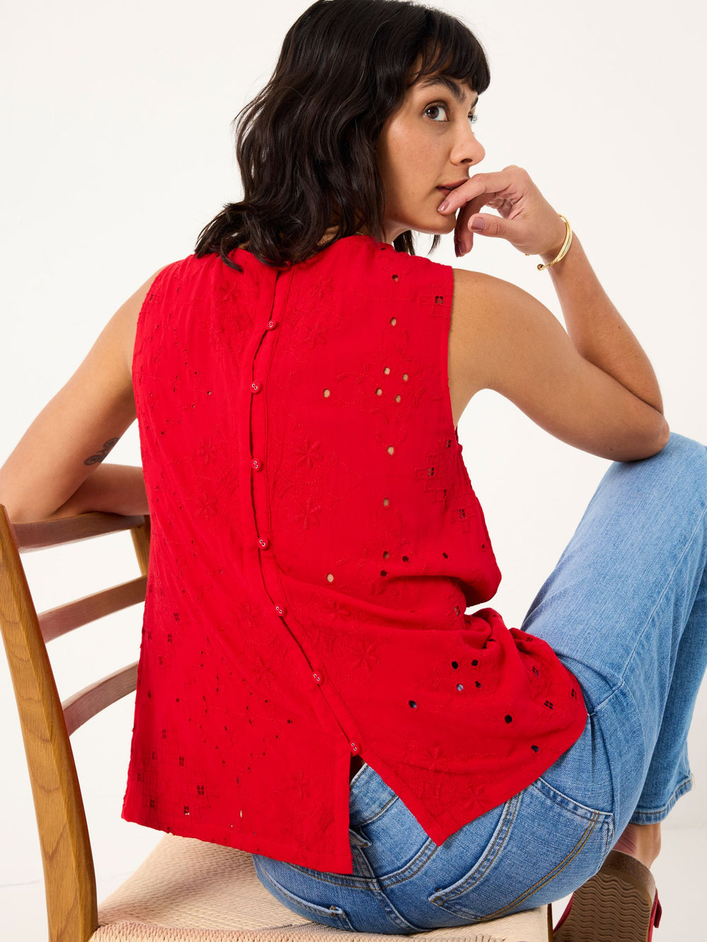Bright Red Etta Cami