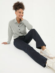 Elise Dark Blue Wide Leg Jeans