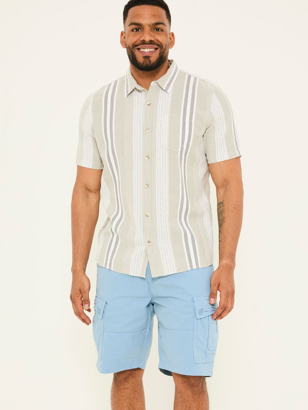 Breakyard Blue Cargo Shorts