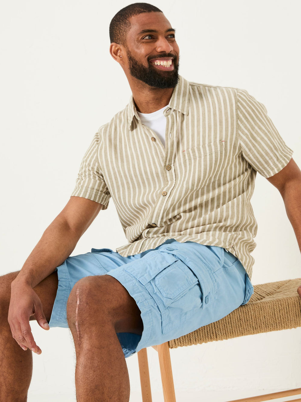 Breakyard Blue Cargo Shorts