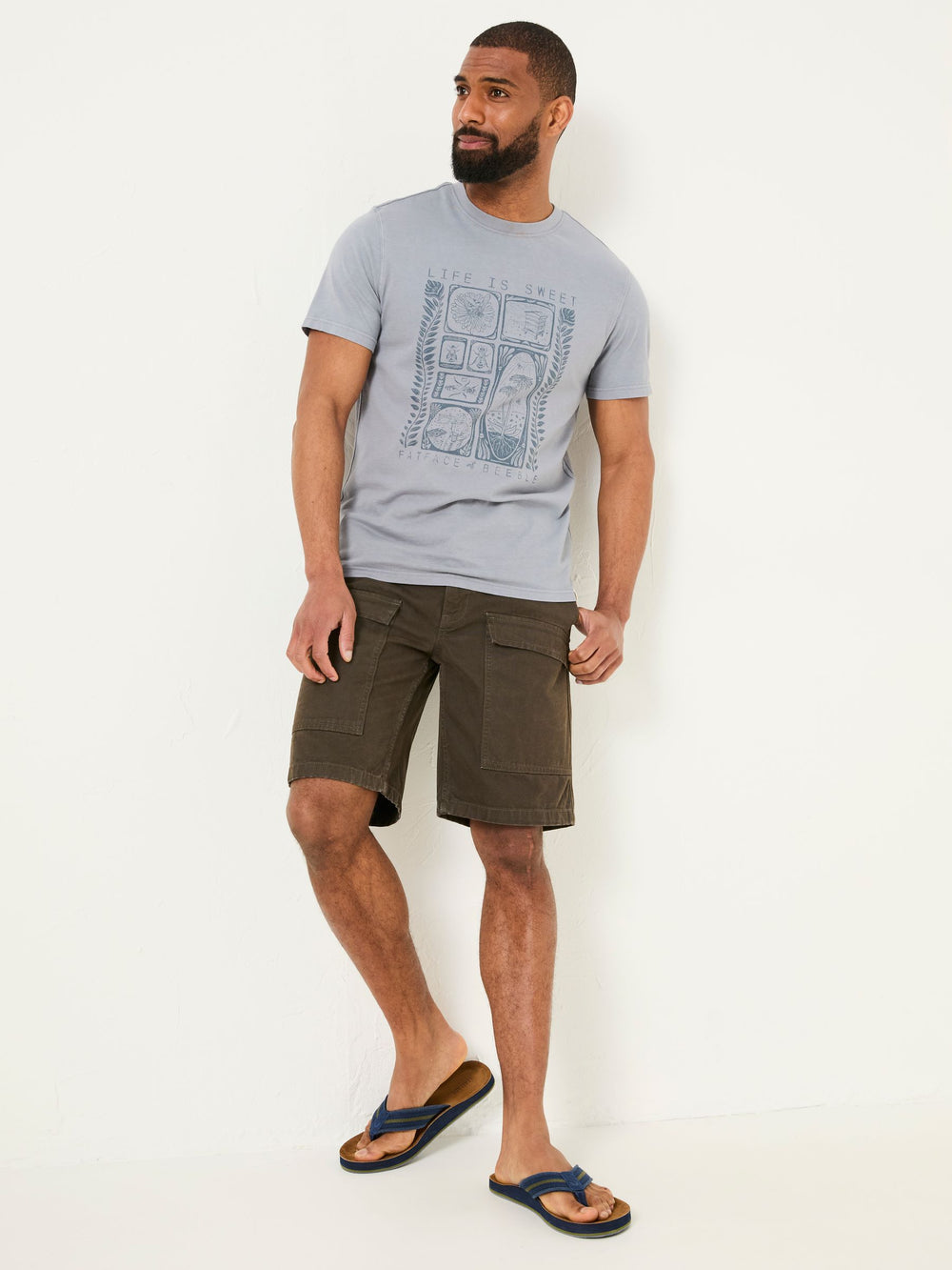 Dark Brown Beeble Utility Shorts