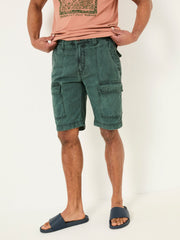 Rye Dark Teal Garment Dye Utility Shorts