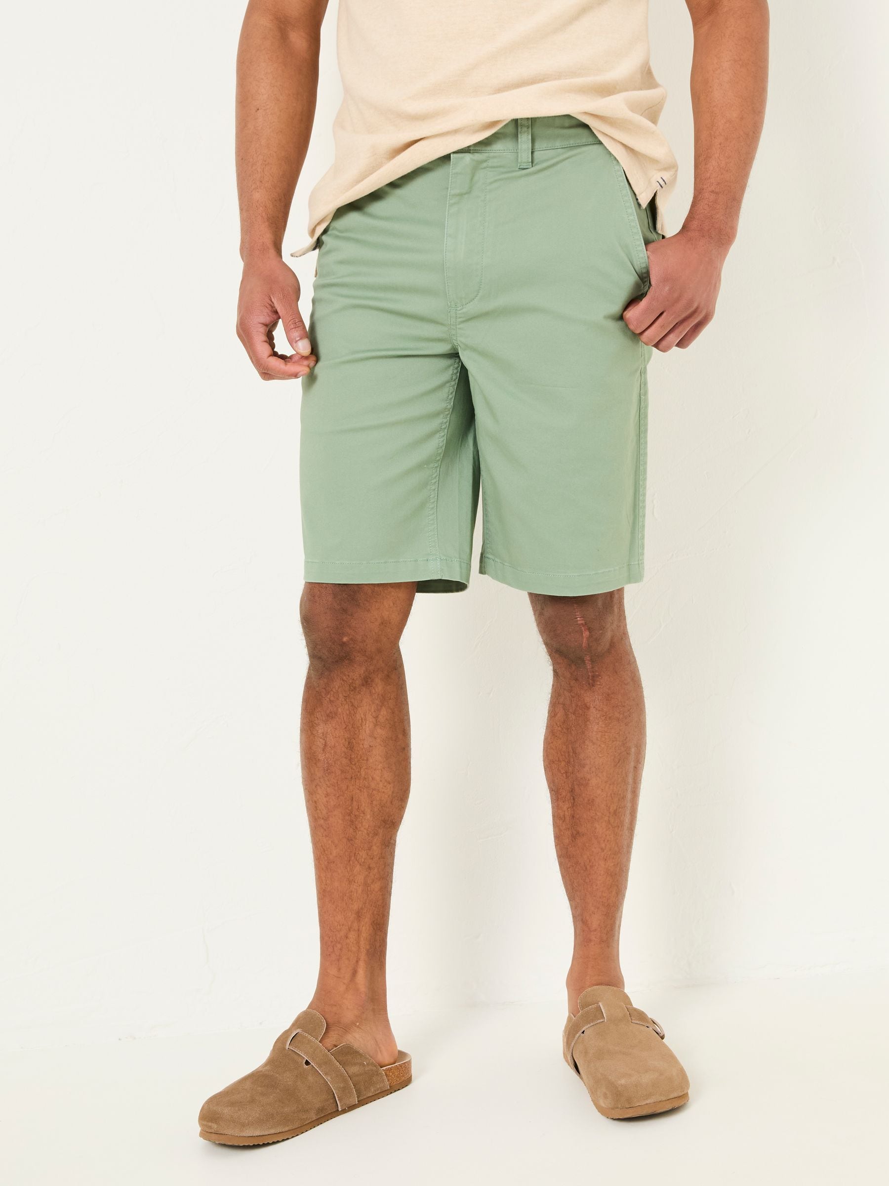 Mawes Green Chino Shorts