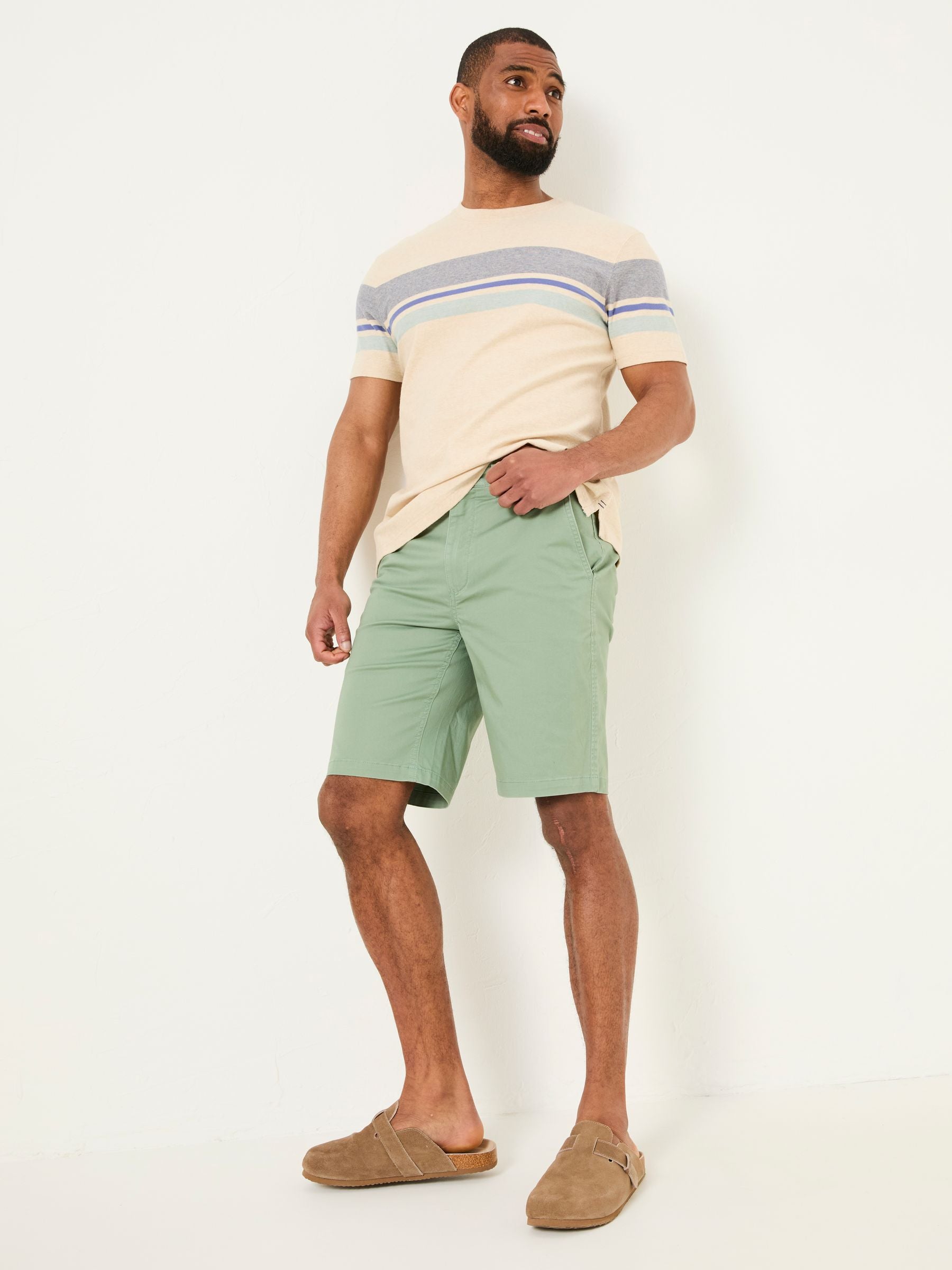 Mawes Green Chino Shorts