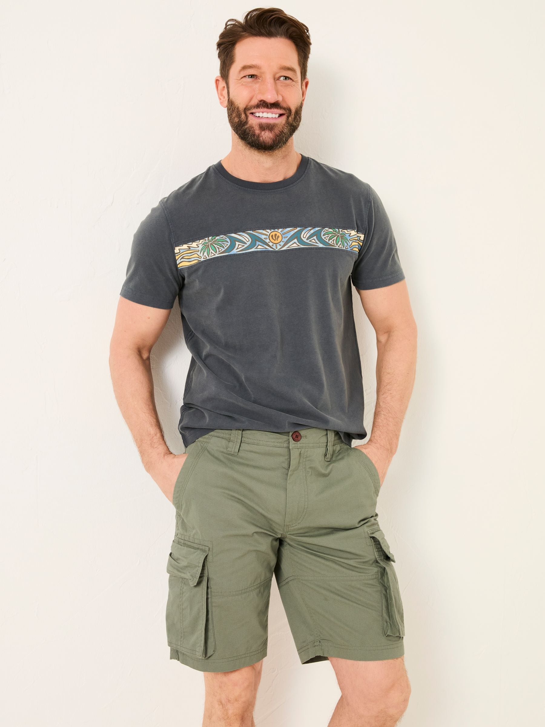 Bude Green Cargo Shorts