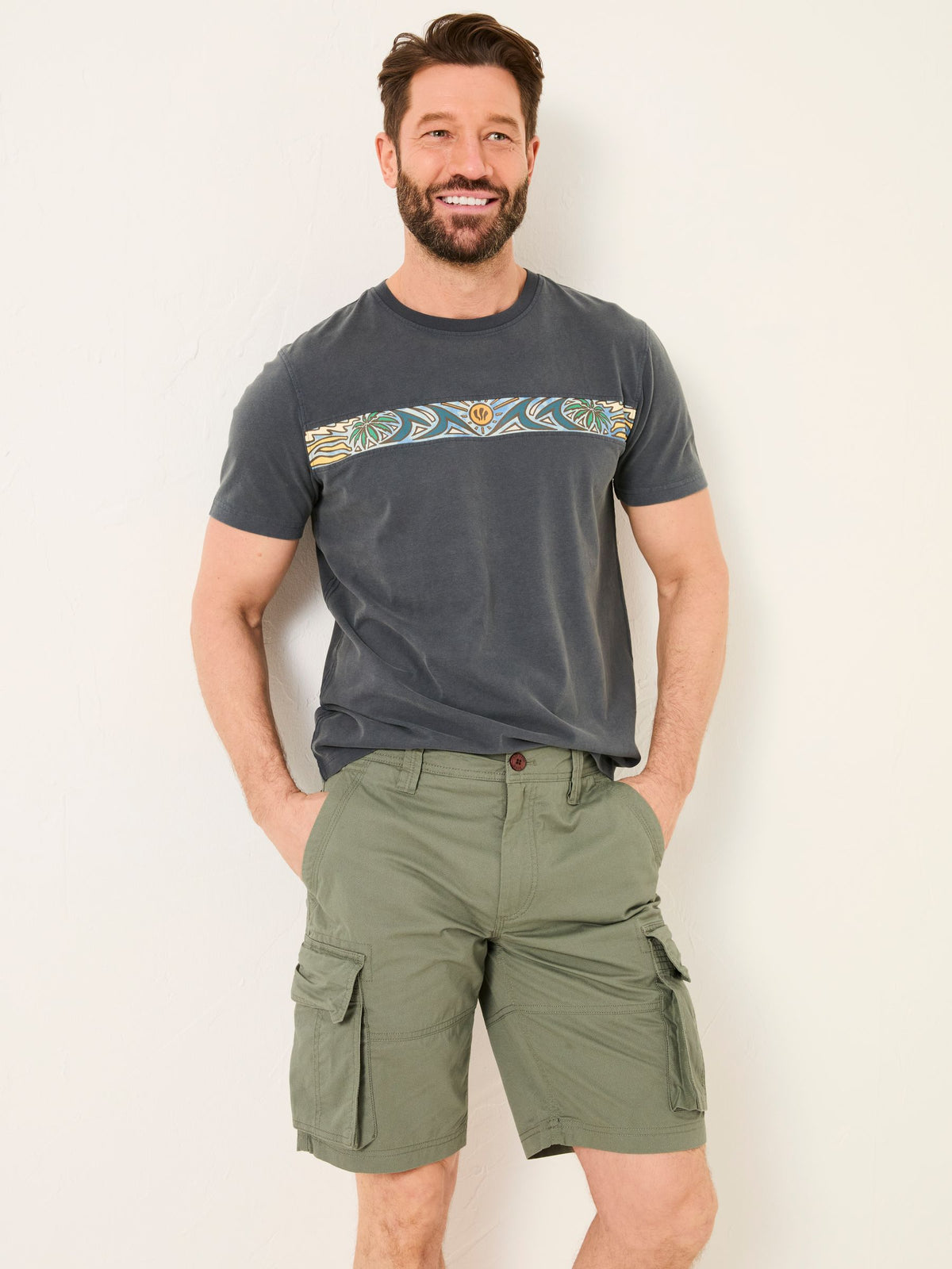 Bude Green Cargo Shorts
