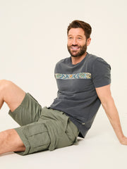 Bude Green Cargo Shorts