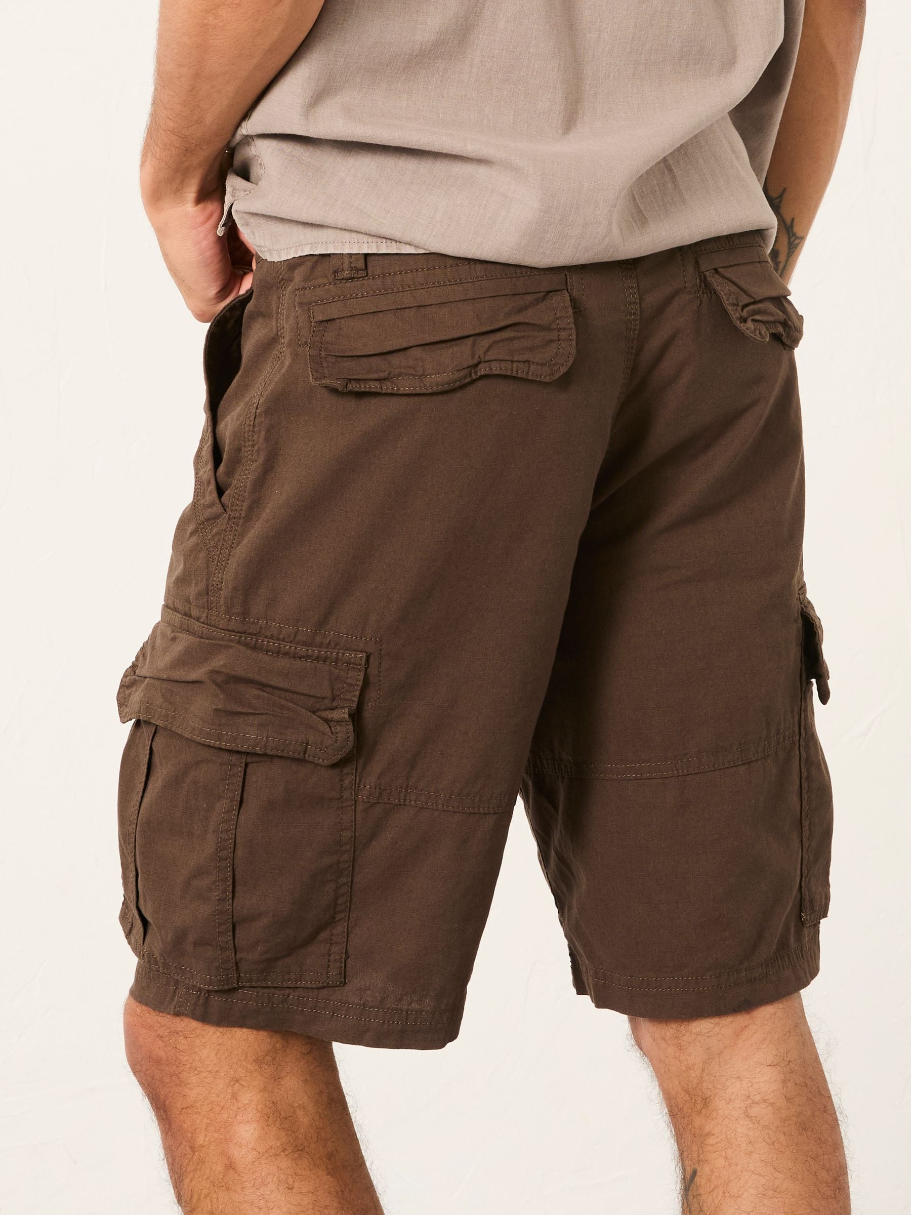 Bude Brown Cargo Shorts