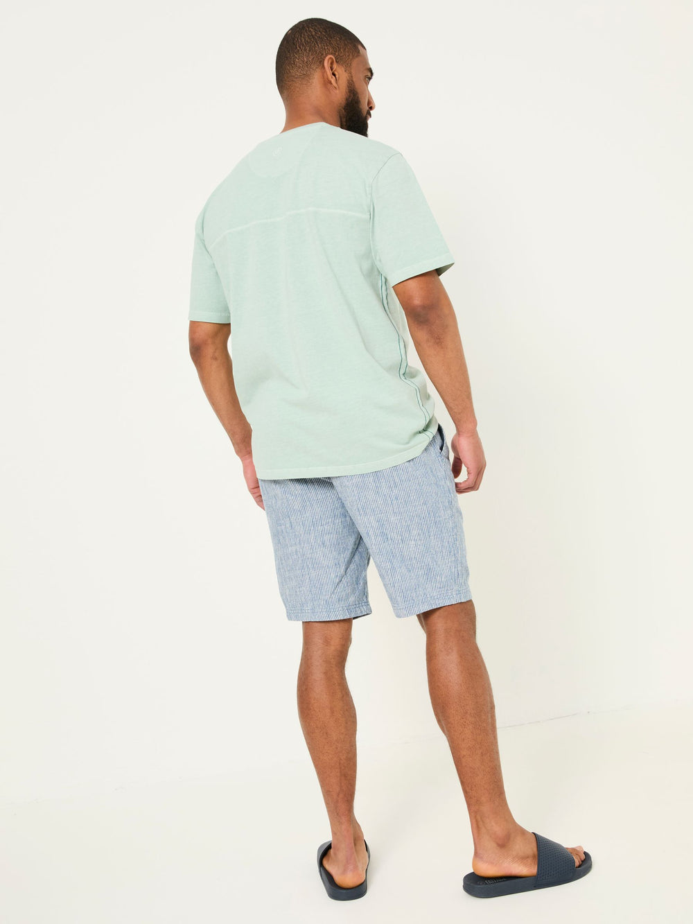 Seaton Blue Stripe Pull On Shorts