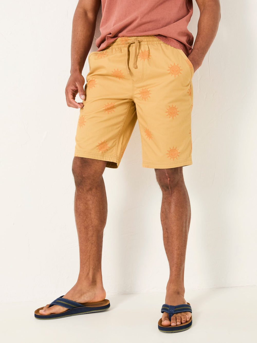 Seaton Yellow Sun Pull On Shorts