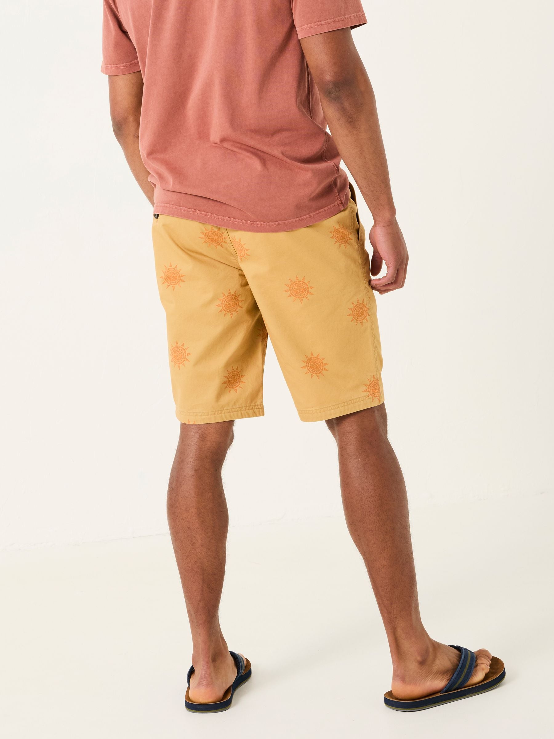 Seaton Yellow Sun Pull On Shorts