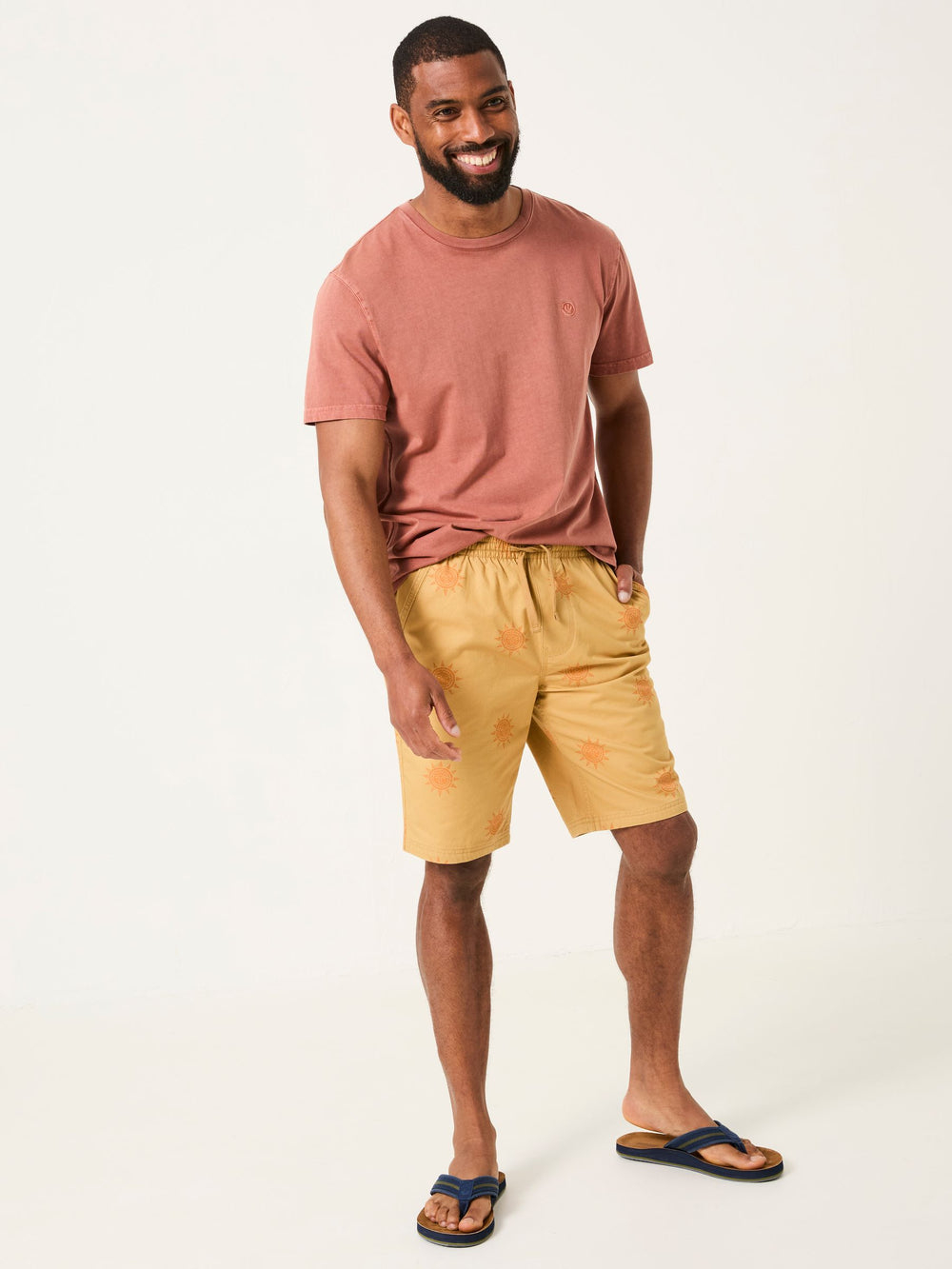 Seaton Yellow Sun Pull On Shorts