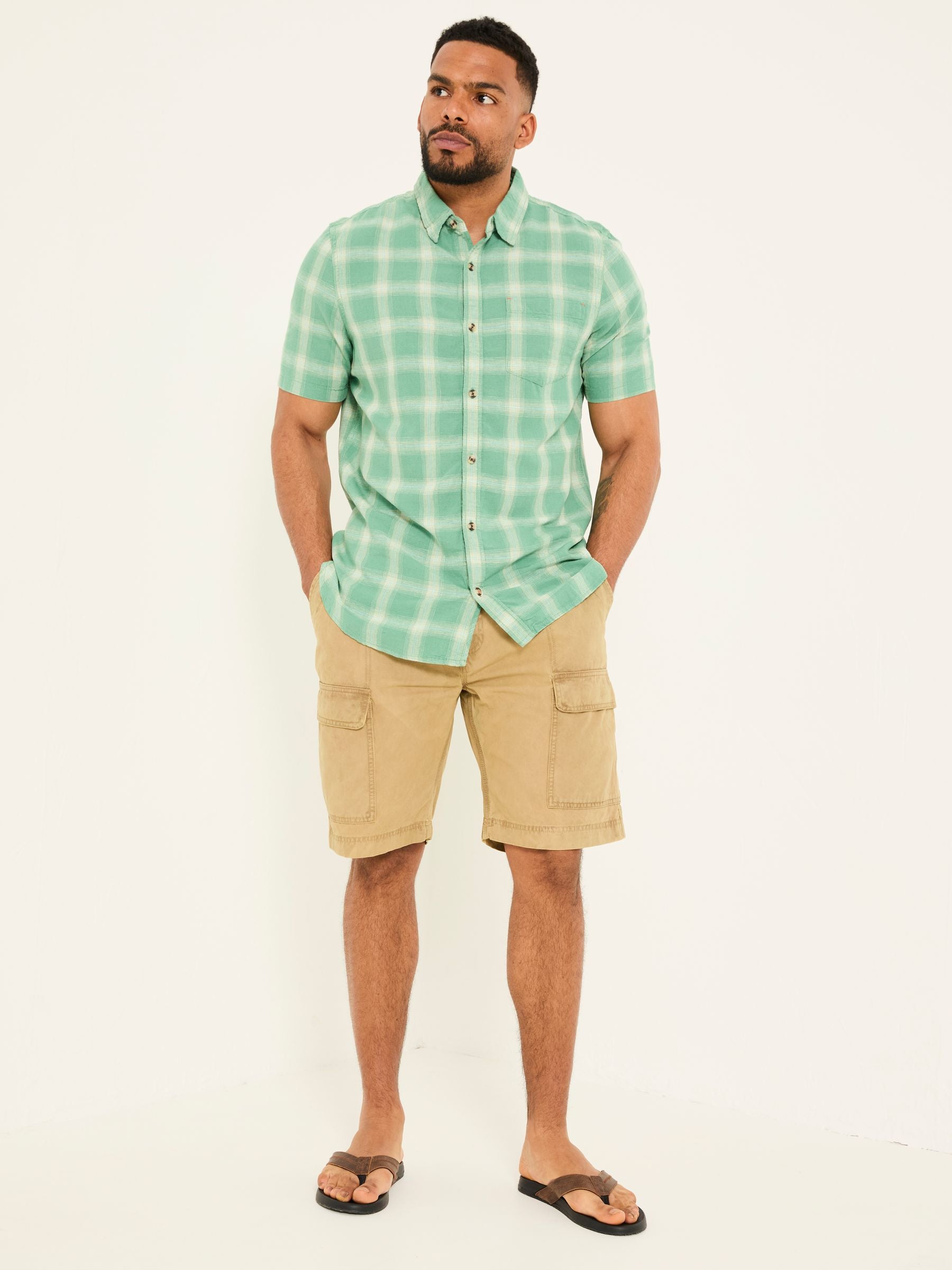 Rye Stone Garment Dye Utility Shorts