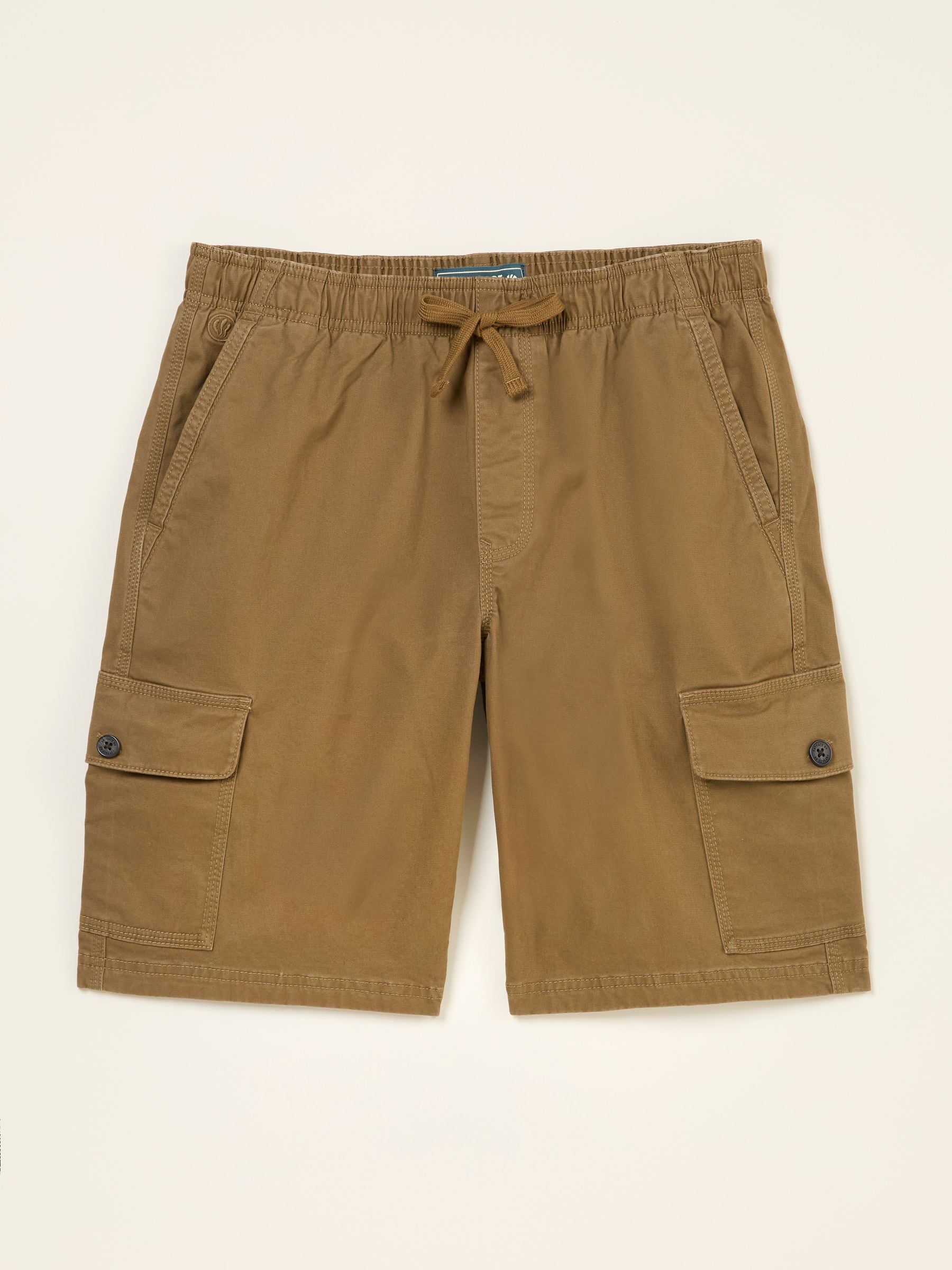 Tenby Light Brown Pull On Cargo Shorts