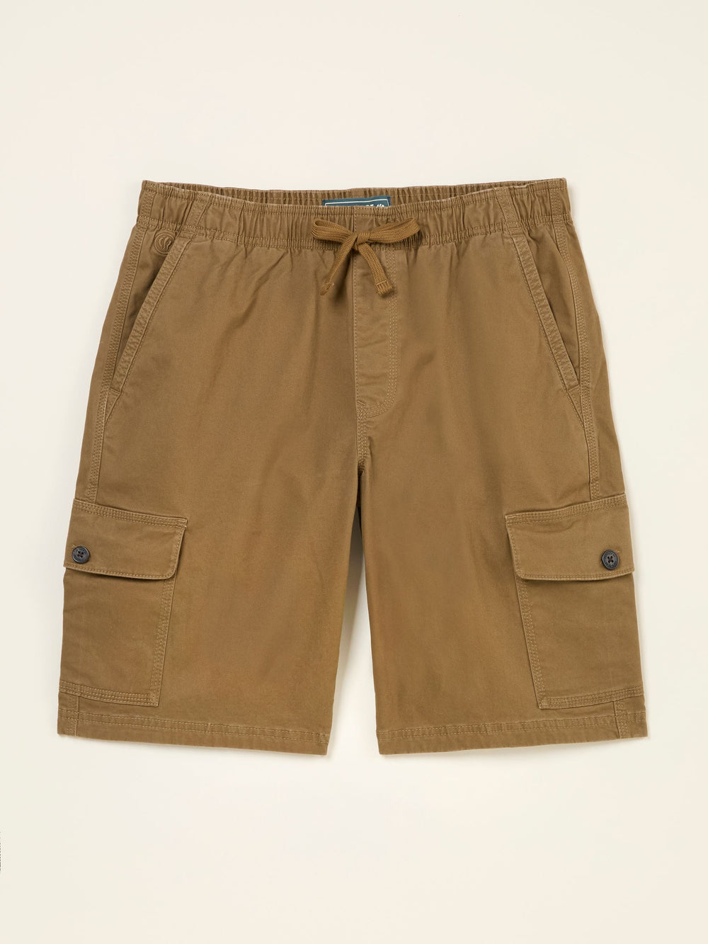 Tenby Light Brown Pull On Cargo Shorts