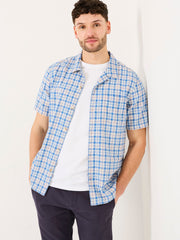 Blue Short Sleeve Conwy Check Shirt